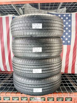 Set of 4 Used tires DRIVEN ONCE  Size: 235/50R21 101V Goodyear Eagle Touring  All Season Car & Crossover Tire  in 235 50 21 Grand Touring All-Season