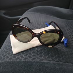 Louis Vuitton Tortoise Shell Oval Sunglasses