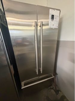 36” JENN AIR BUILT IN FRENCH DOOR STAINLESS STEEL REFRIGERATOR