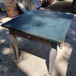 Pair Of Matching End Tables With Drawer.