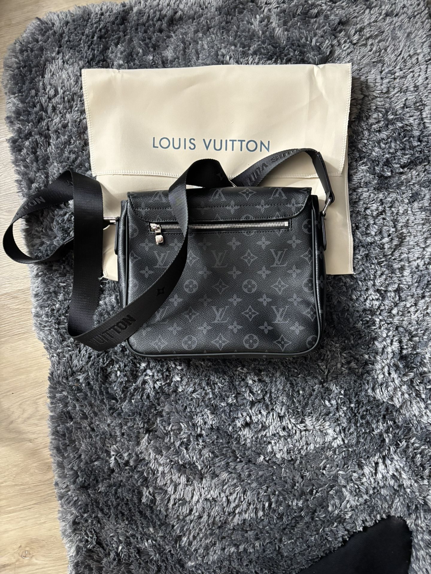 Black Louis Vuitton cross body bag #luxury