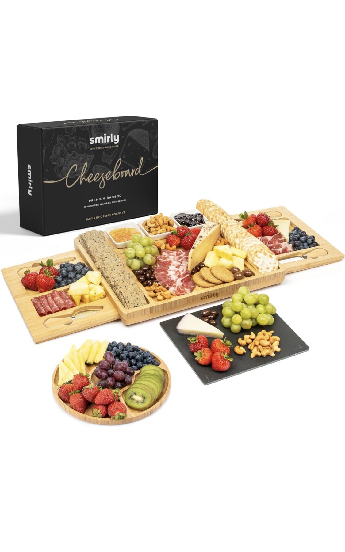 SMIRLY Charcuterie Boards Gift Set