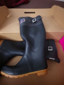 Joules black rain boots