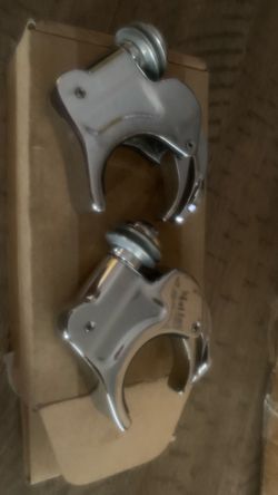 Chrome 39mm 41mm 49mm Quick Release Windshield Clamps For Harley Dyna Sportster