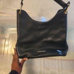 Michael Kors Black Leather Bag