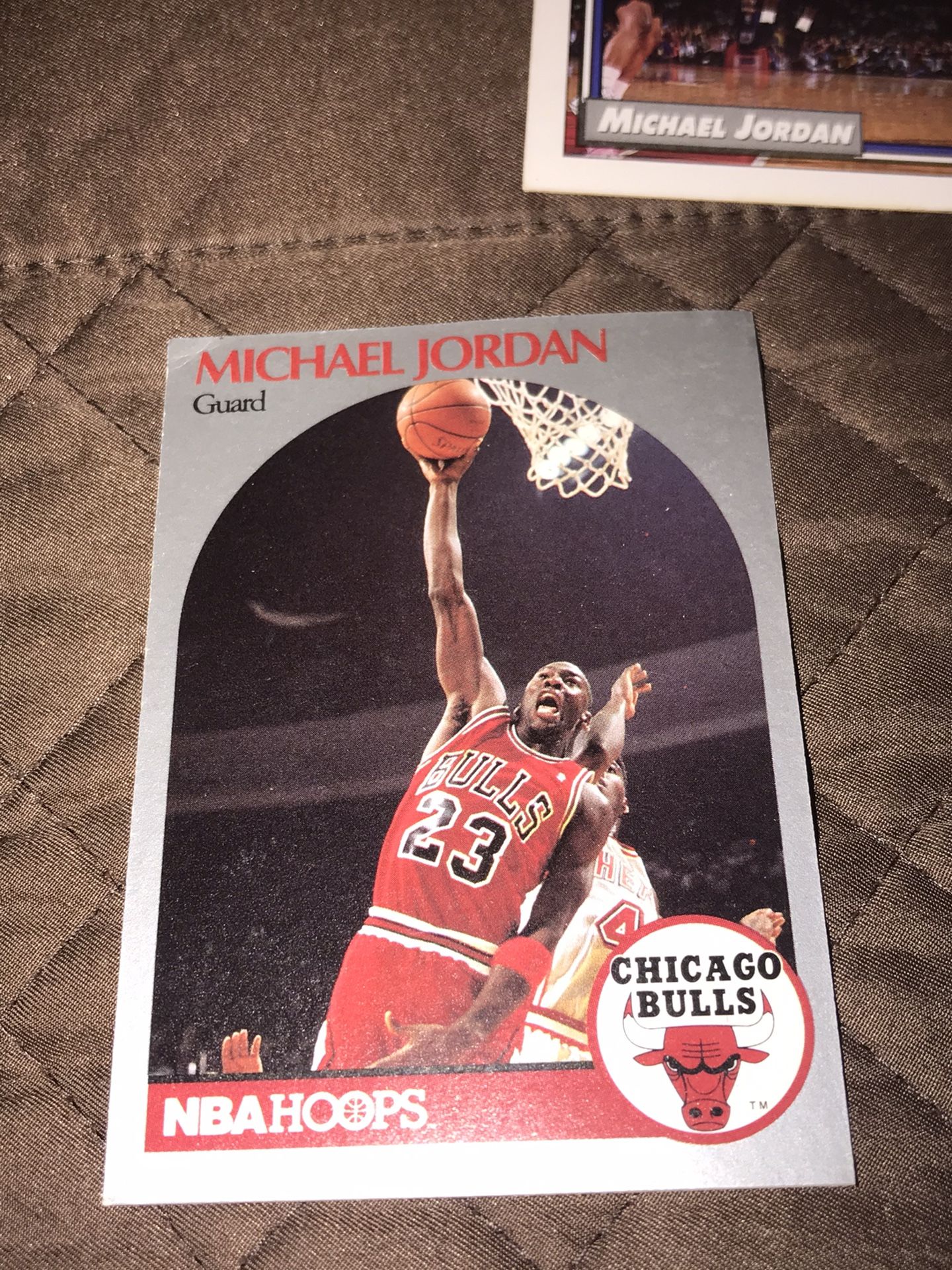 Sports cards collected in good condition.