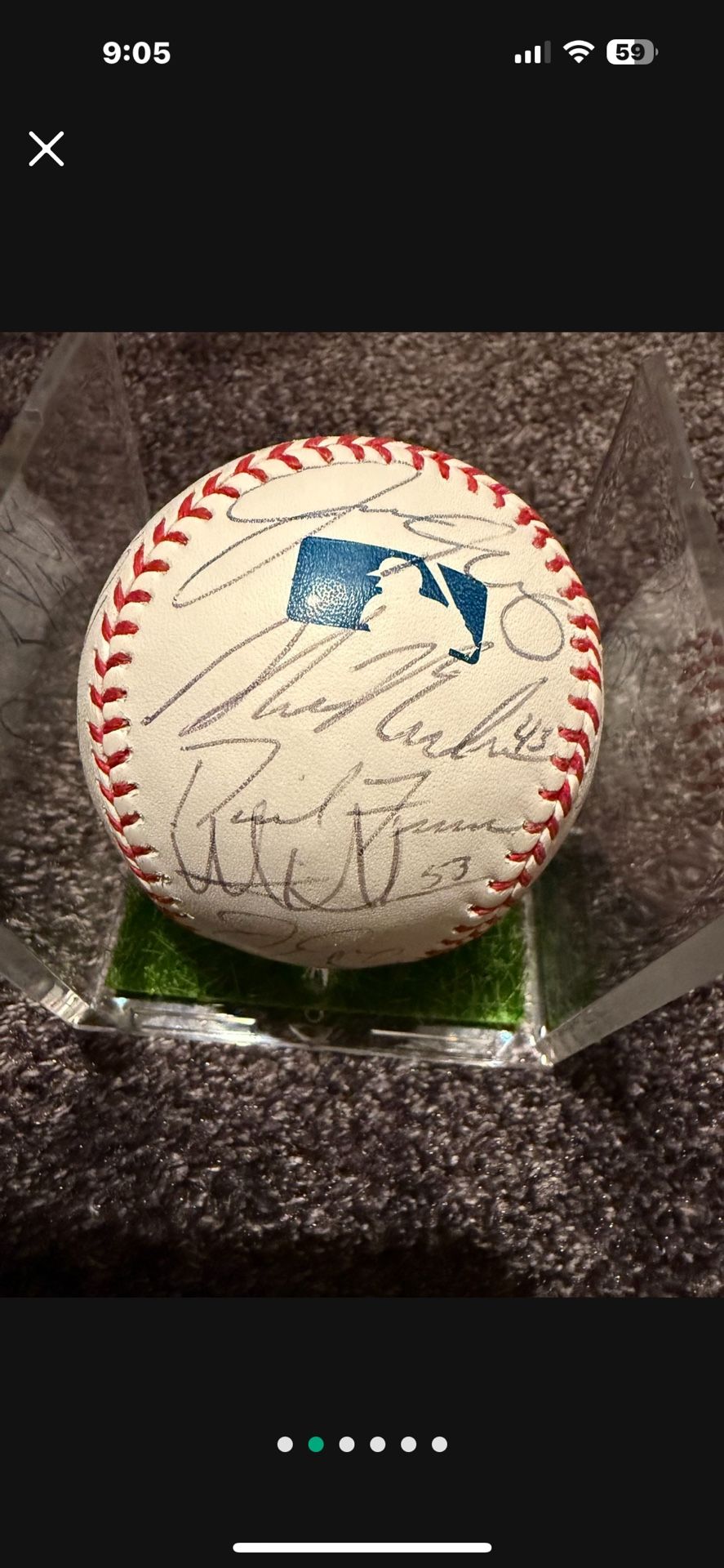 Cardinals autographed baseball ball