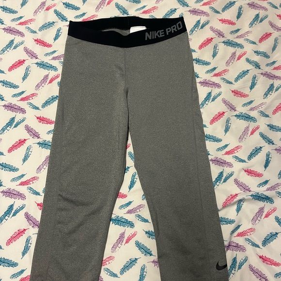 Nike Gray Athletic Capris