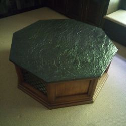 coffee table beautiful slate on top