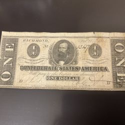 Confederate Note 