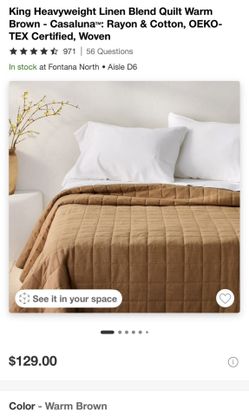 CASALUNA KING Linen Quilt