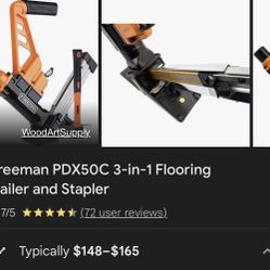 3-in-1 Flooring Nailer For Staples , T-cleats & L- Cleats 