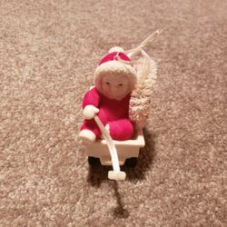 Dept 56 Snowbabies.  Rare white wagon