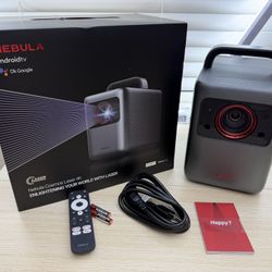 Brand New NEBULA Cosmos Laser 4K Projector, 2200 ANSI Lumen, Android TV, Autofocus, Auto Keystone Correction, Screen Fit, Home Theater SKU382-S1