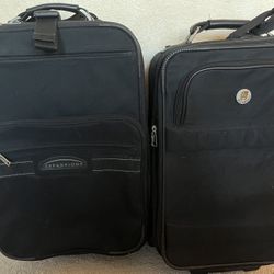 Two Carry On Size Suitcases- Will Sell Separately 