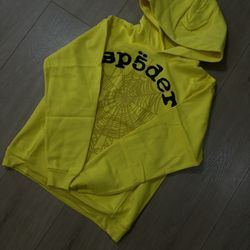 Spyder Legacy Yellow Hoodie Size MEDIUM