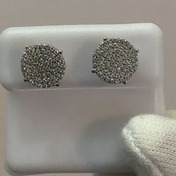 Sterling Silver Screwback Earrings 8mm