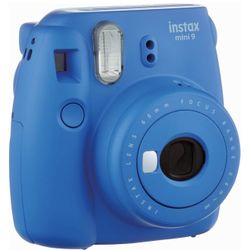 Fujifilm Instax Mini 9 Instant Camera – Cobalt Blue + Case 