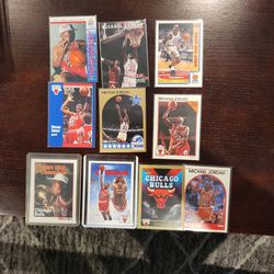 Michael jordan 10 card basketball lot Bulls