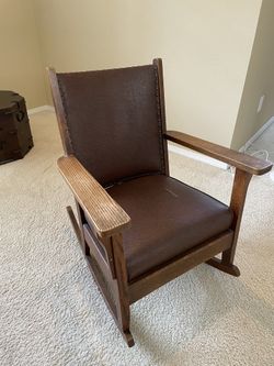 Late 1800’s Mission Oak Rocking chair