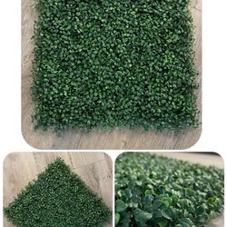 premium artificial hedge 20”x20” wall drop ivy wall
