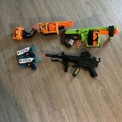 Nerf Guns and Black Light Noise Gun 
