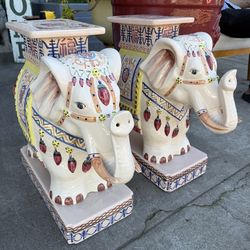 Ceramic glaze, beautiful elephant plant stands