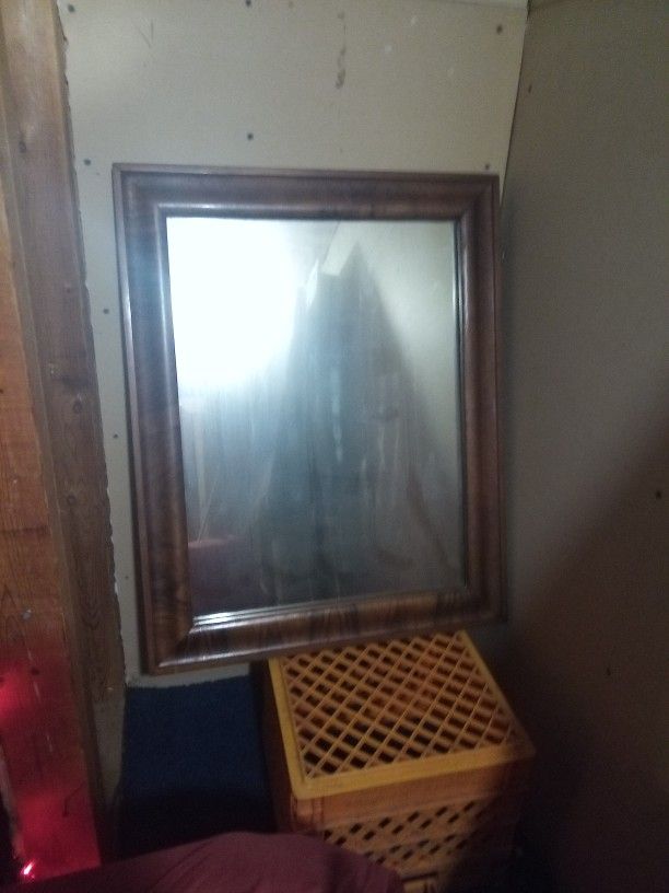 Solid authentic Wooden Mirror