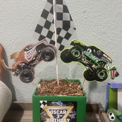 Monster Jam Birthday Party Centerpieces 
