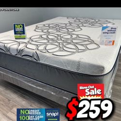 Queen Sky Comfort Bamboo Cool Gel Memory Foamm Matres!!