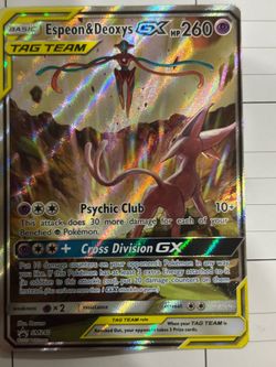 Espeon & Deoxys GX Pokémon card