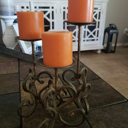 Metal candle holders
