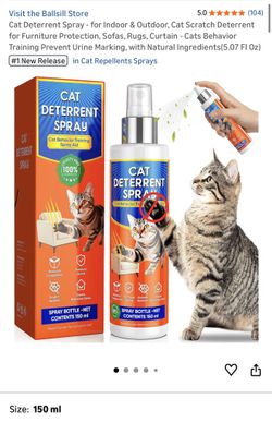 Cat Deterrent Spray - for Indoor & Outdoor