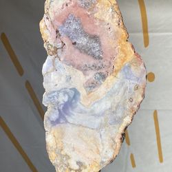 Huge Druzy Pink Amethyst on Removable stand 