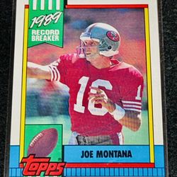 Joe Montana 1990 Topps Record Breaker