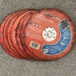 7” Metal Cut-offs (9)
