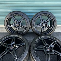 Chevy Corvette C8 Factory Wheels Tires