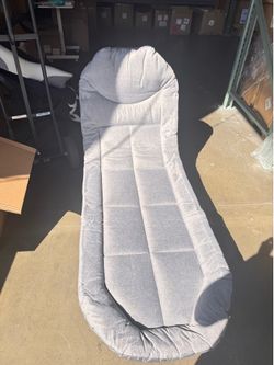 Reclining Camping Chair Folding Beach Chair Collapsible Recliner for Outdoor Use Office Camping Chaise Lounger