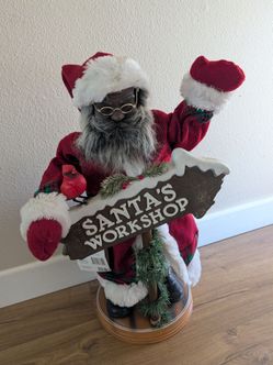 29" Black Santa