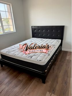 New queen bed with mattress