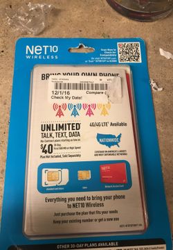 Net 10 SIM card