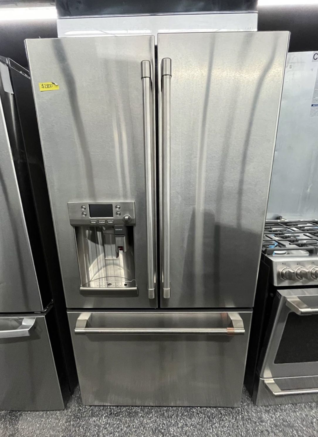Stainless Steel Cafe Counter Depth Refrigerator With Keurig K Cup