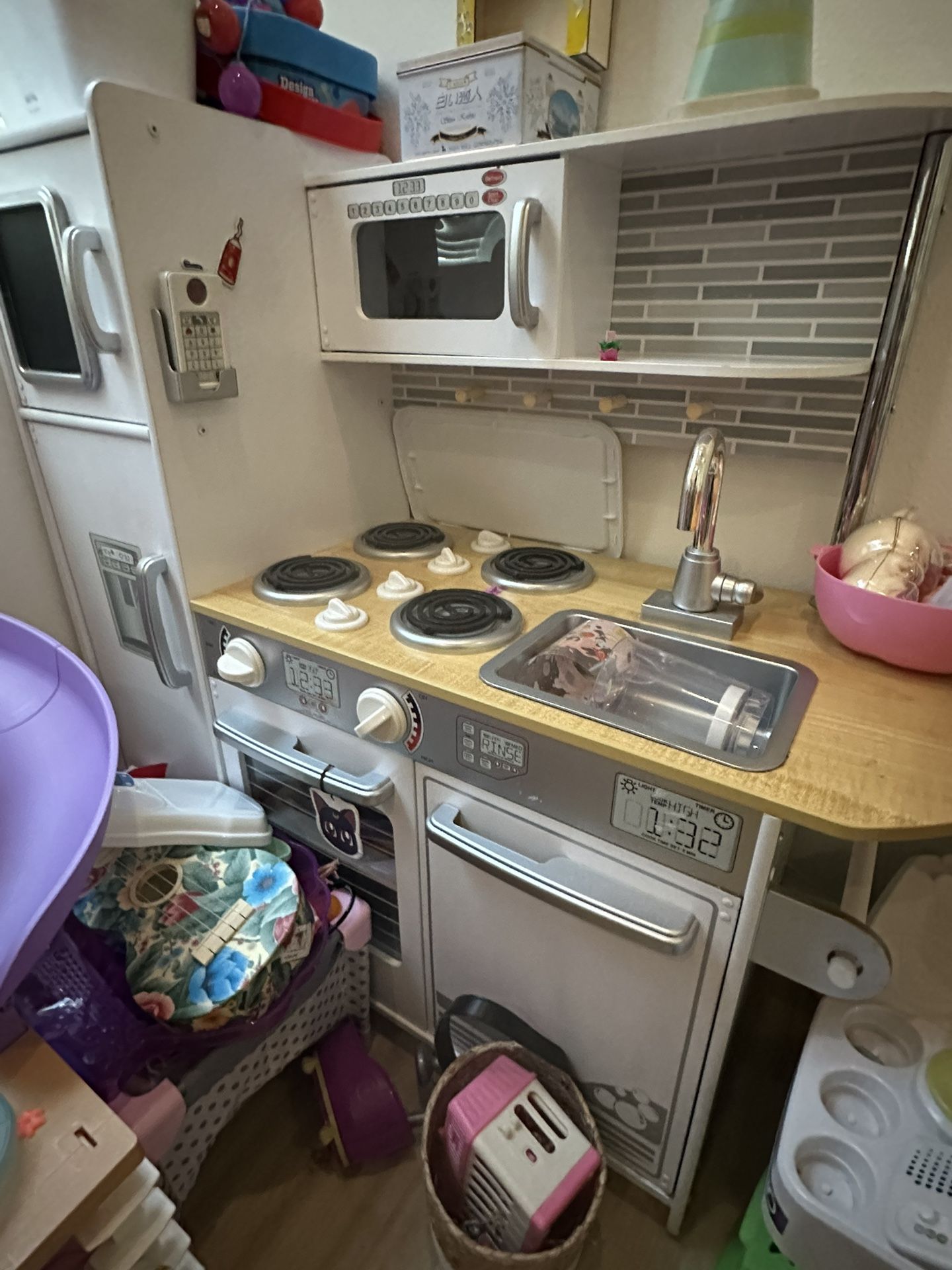 USED Kids Wooden Kitchen Playset