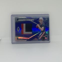 Drake Maye Rookie Three Color Patch /49 Panini Phoenix Rookie Phenom