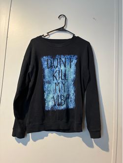 Black print sweatshirt