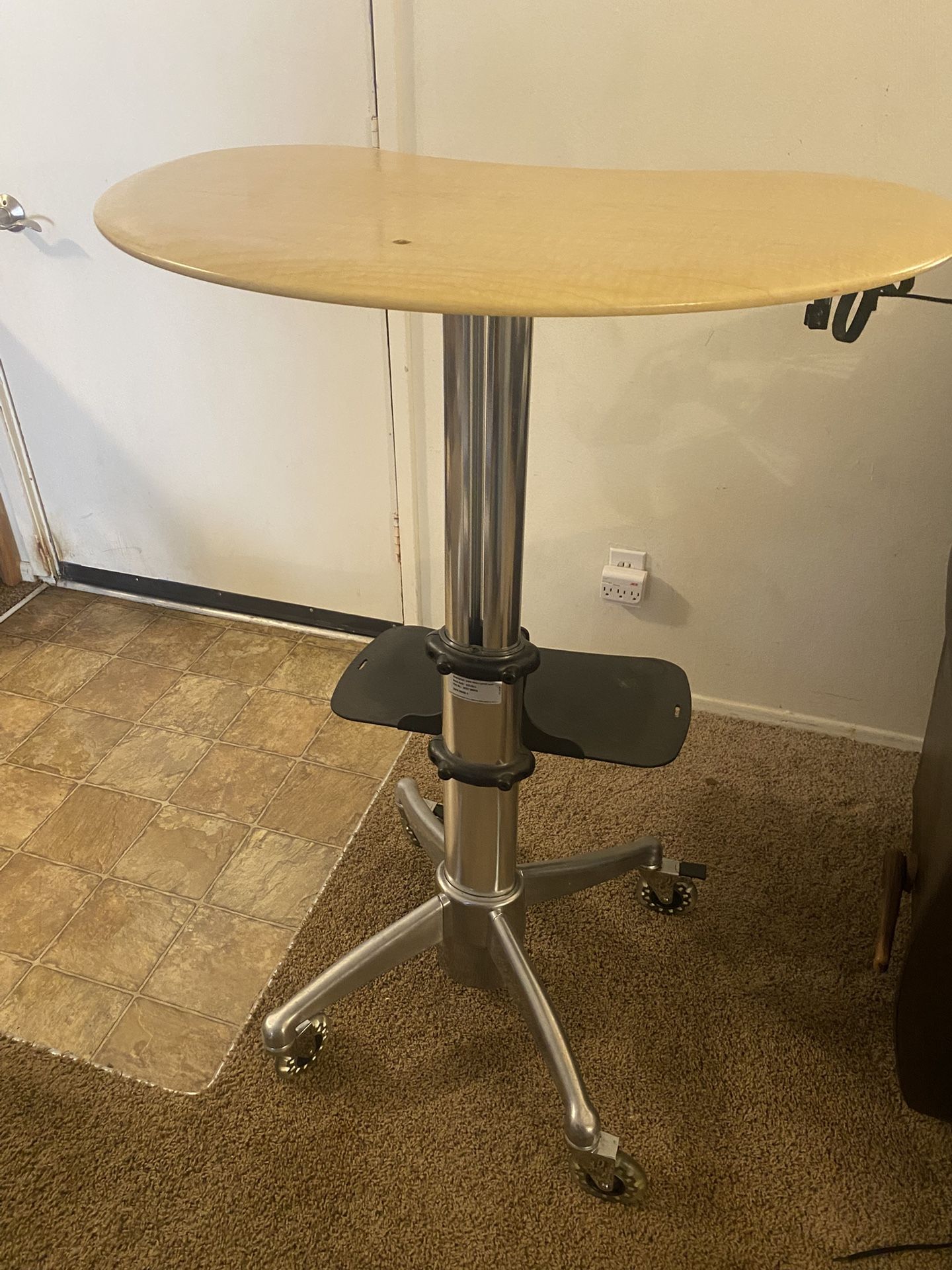 Standing Tall Adjustable Computer N Printer Desk