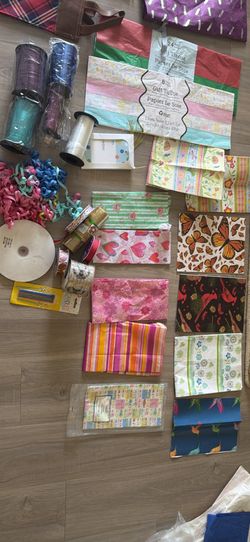 Birthday bags & tissues supplies
