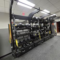 TRX Studio Line Quad Bay With Accessories, Weights Commercial Gym Equipment Exercise Fitness Functio