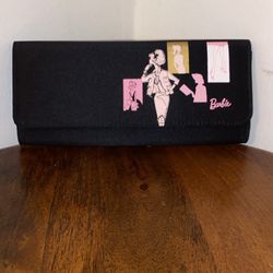 Vintage Mattel Barbie Logo Clutch Wallet With Strap