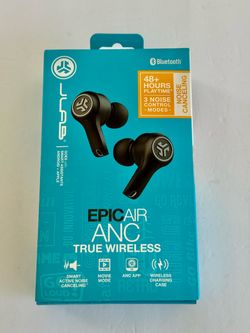 JLab Epic Air Active Noise Cancelling True Wireless Bluetooth Earbuds